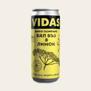 Газирана напитка VIDAS с бял бъз и лимон